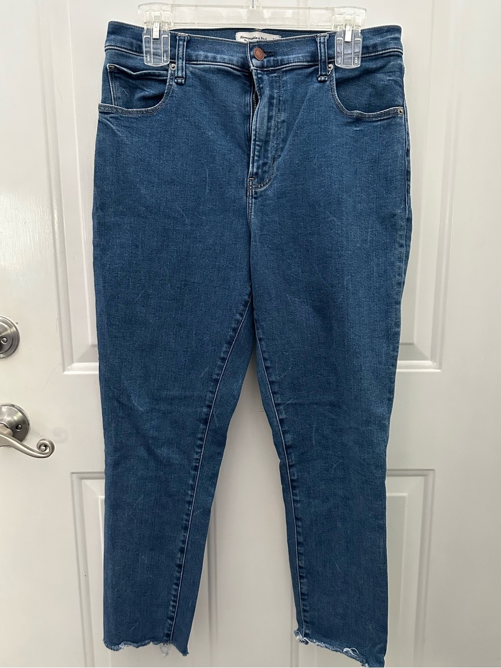 Abercrombie & Fitch High-Rise Dark Blue Women's Jeans